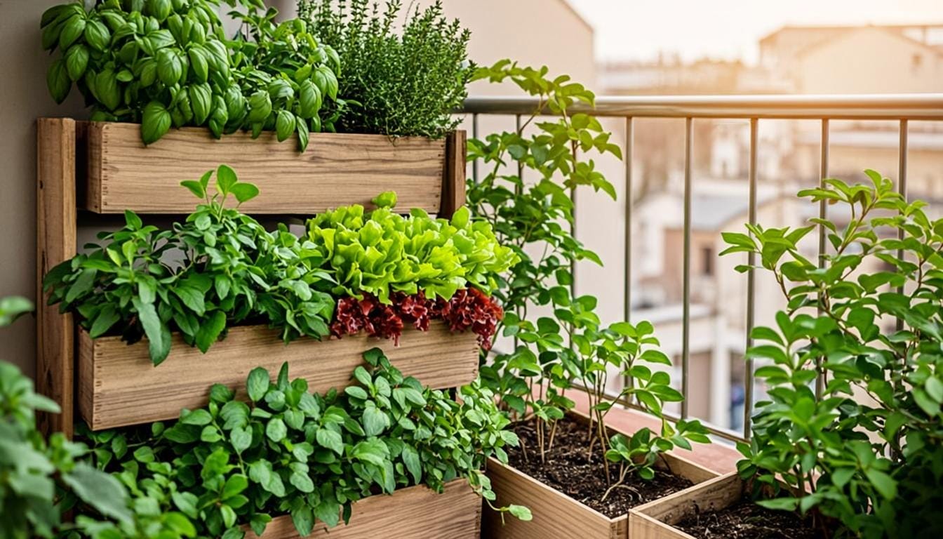 Crear tu Huerto Urbano en Casa -Los sistemas de cultivo vertical maximizan el espacio en huertos urbanos pequeños