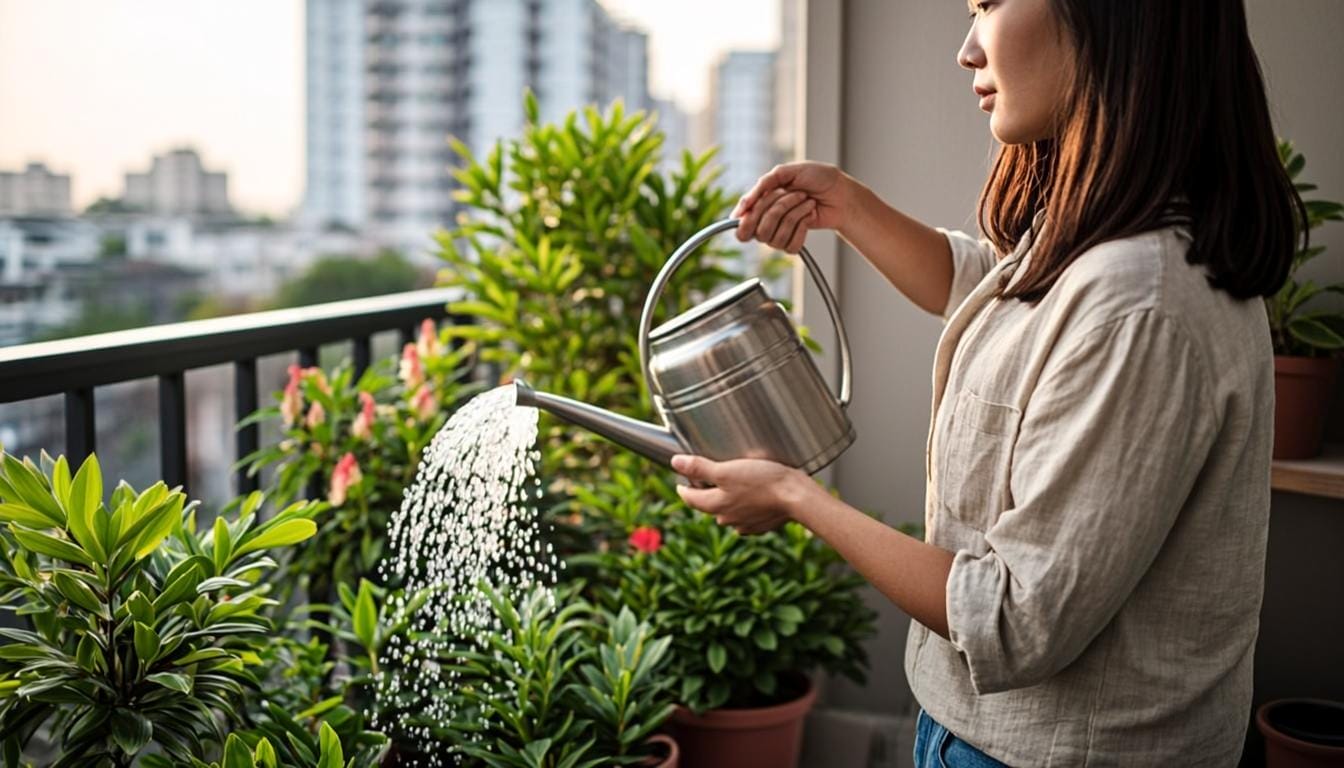 Crear tu Huerto Urbano en Casa - Un riego adecuado y regular es esencial para mantener tus plantas sanas y productivas